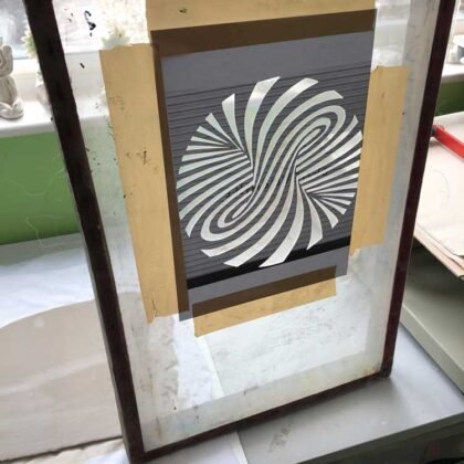 Screen Printing Optical Illusion template