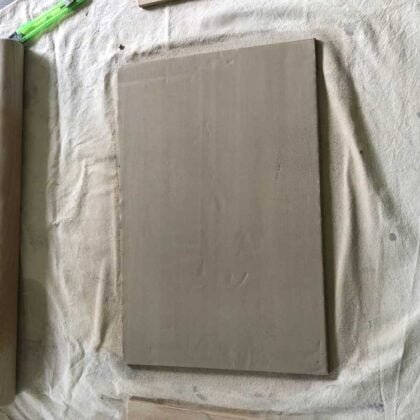 Hand or slab rolled clay