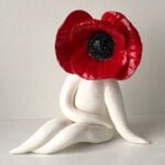 Poppy sculpture