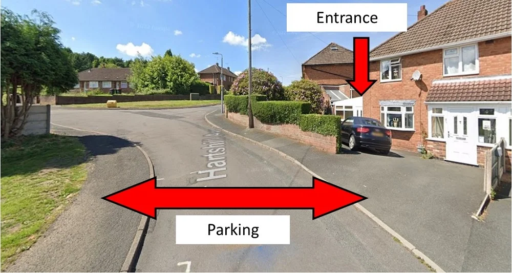Parking at Pottery Studio