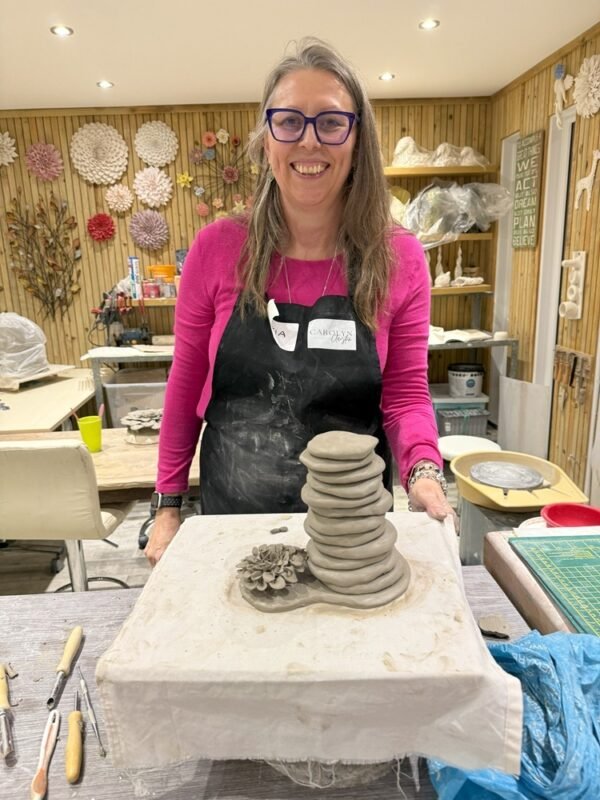 Tania Making Lamp