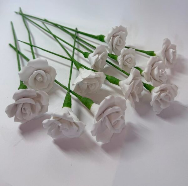 12 bone china flowers
