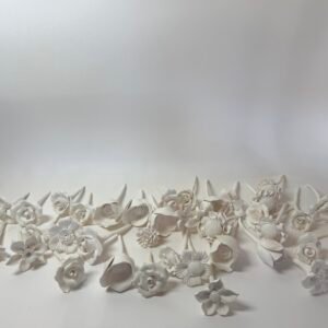 42 bone china flowers