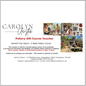 6 Week Pottery Course Voucher