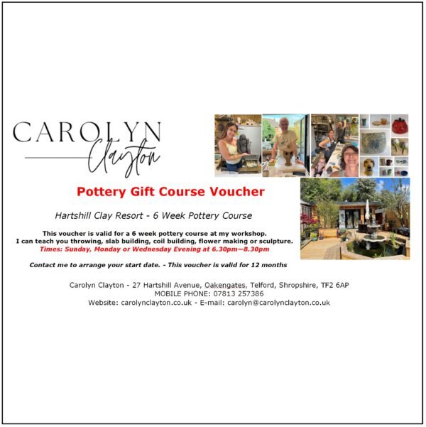 6 Week Pottery Course Voucher